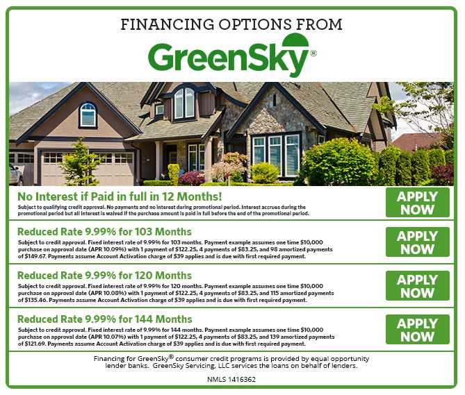 greensky financing button